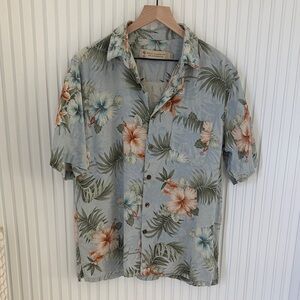 Boca Classics Islandwear Men's Tropical Floral Shirt - hibiscus